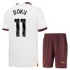 Officiële Voetbalshirt + Korte Broek Manchester City Doku 11 Uit 2023-24 - Kids